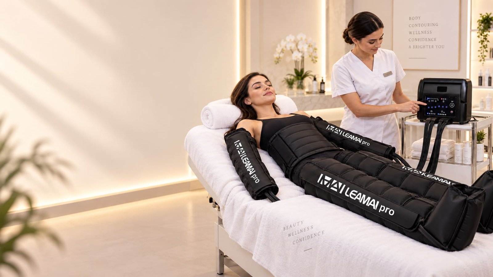 Compression therapy system for spa and wellness businesses