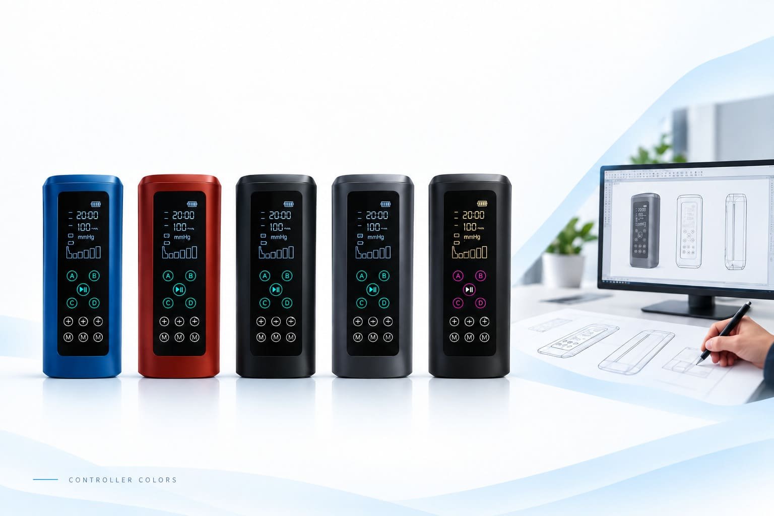 Controller appearance and color customization for pneumatic compression devices