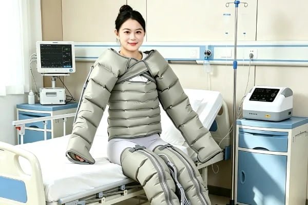 LEAMAI full body pneumatic compression boots and sleeves