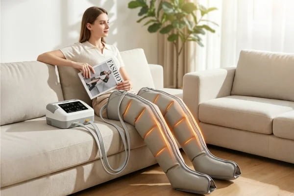 LEAMAI gray smart pneumatic compression recovery boot